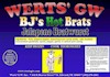Link to enlarged view of B-041 - Hot Brats - 5 lbs. of Lean Jalapeno Bratwurst Label